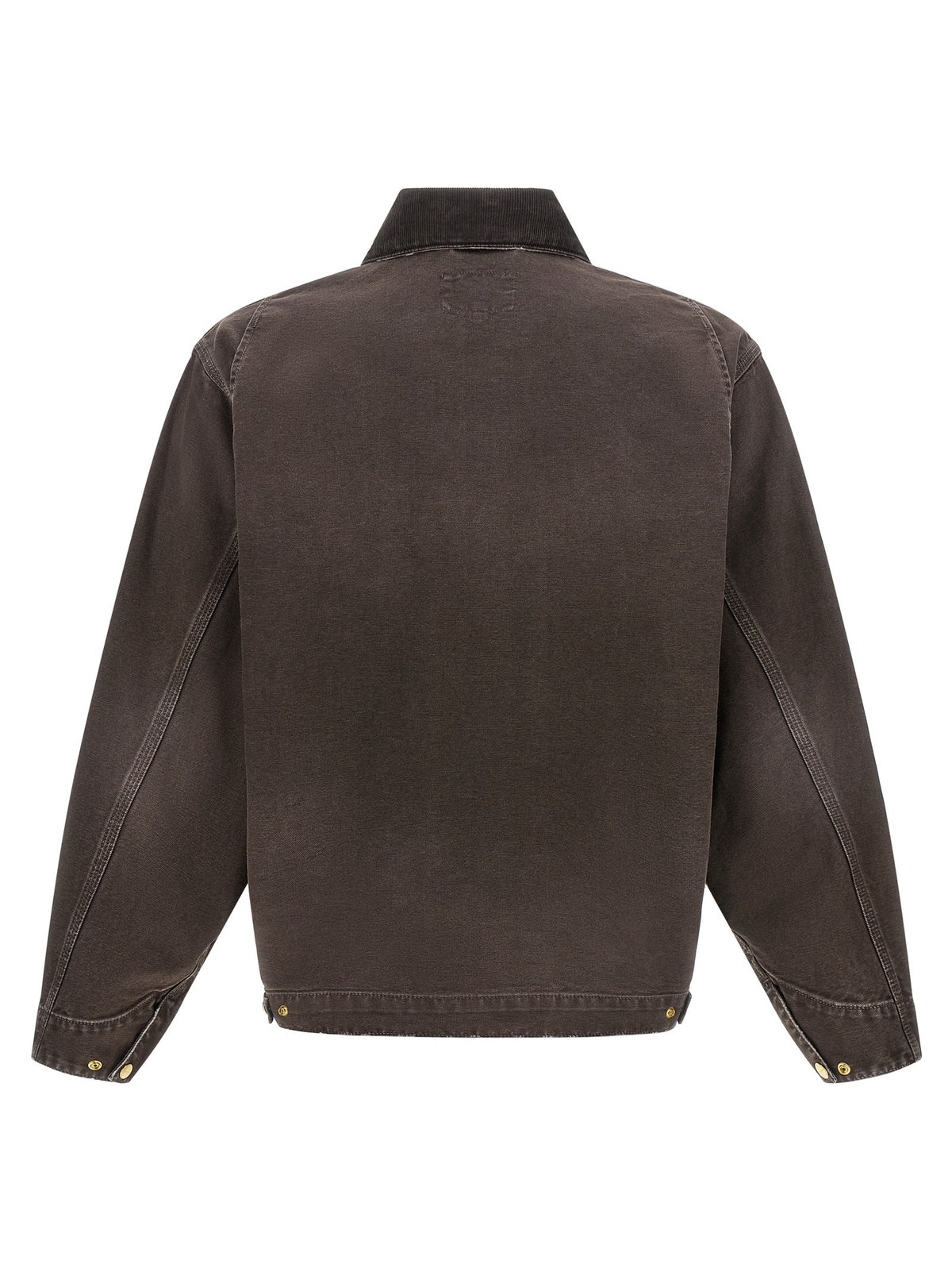 Carhartt WIP Detroit Jacket Brown  Dearborn duck canvas – back view