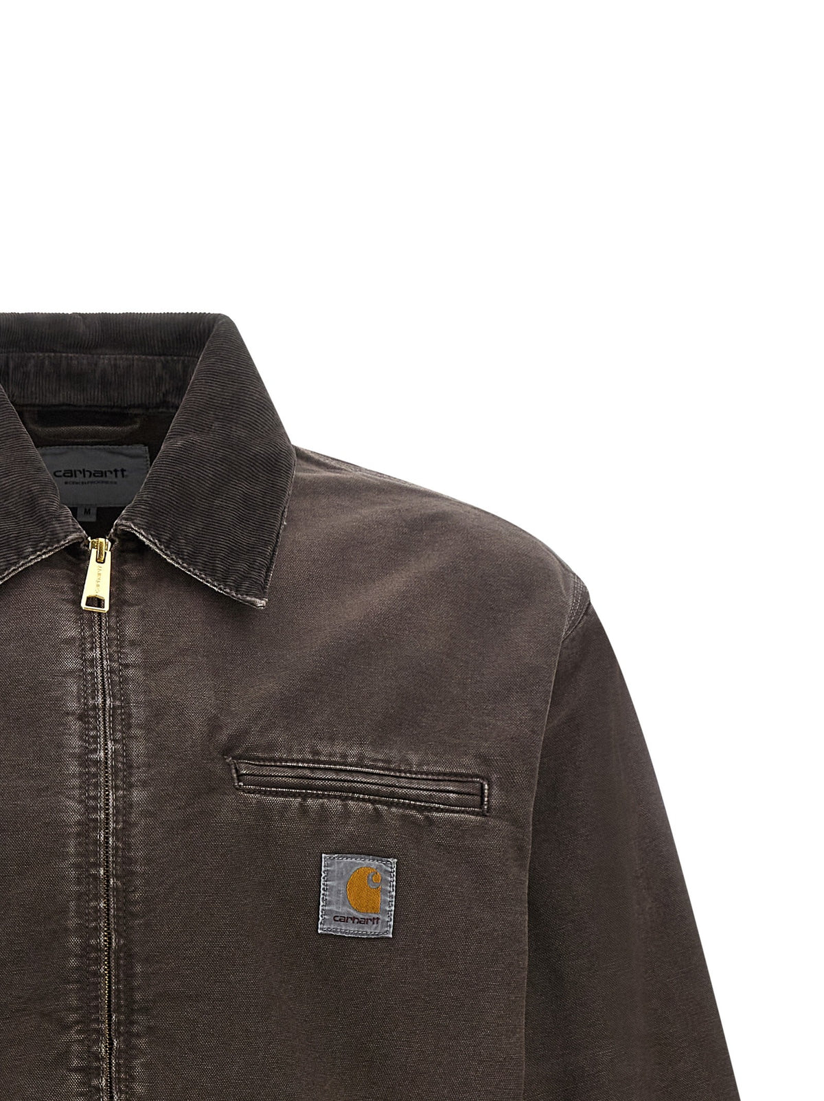 Carhartt WIP Brown Detroit Jacket – zip front and chest pockets