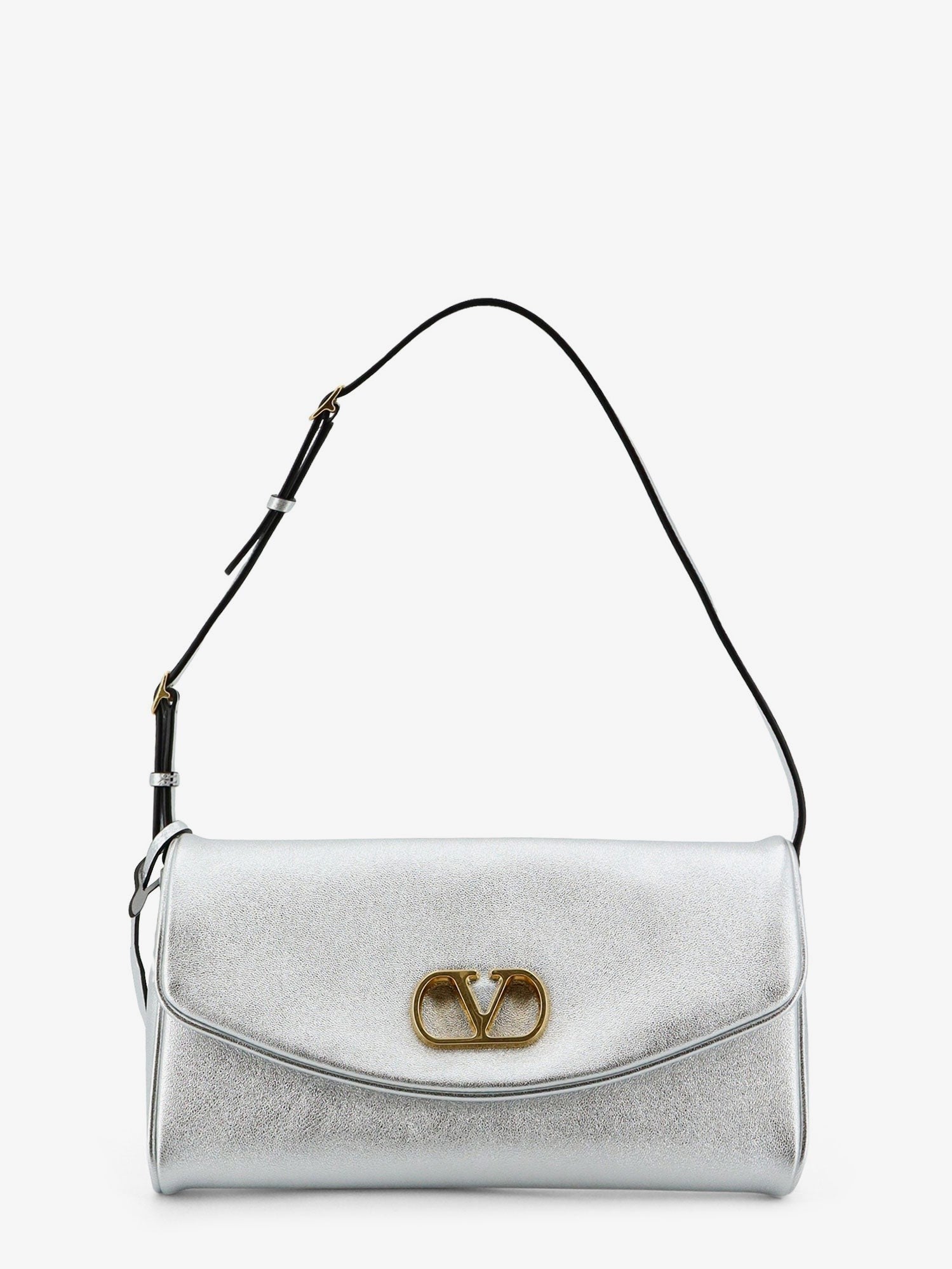 Valentino Garavani DeVain laminated leather shoulder bag