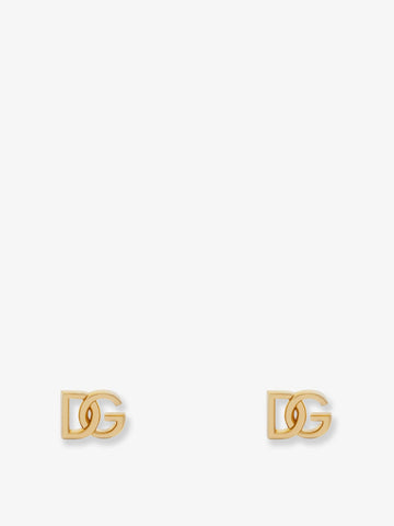 Dolce & Gabbana DG brass earrings