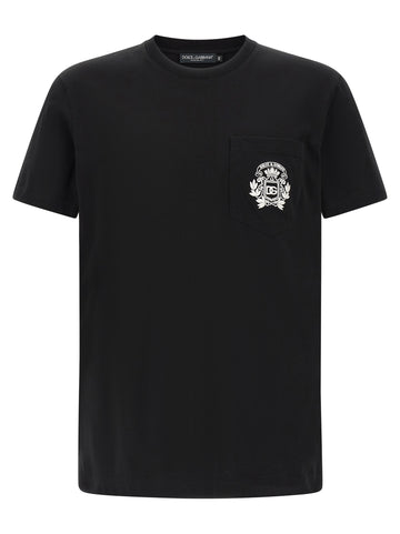 Dolce & Gabbana - 'DG' embroidered T-shirt