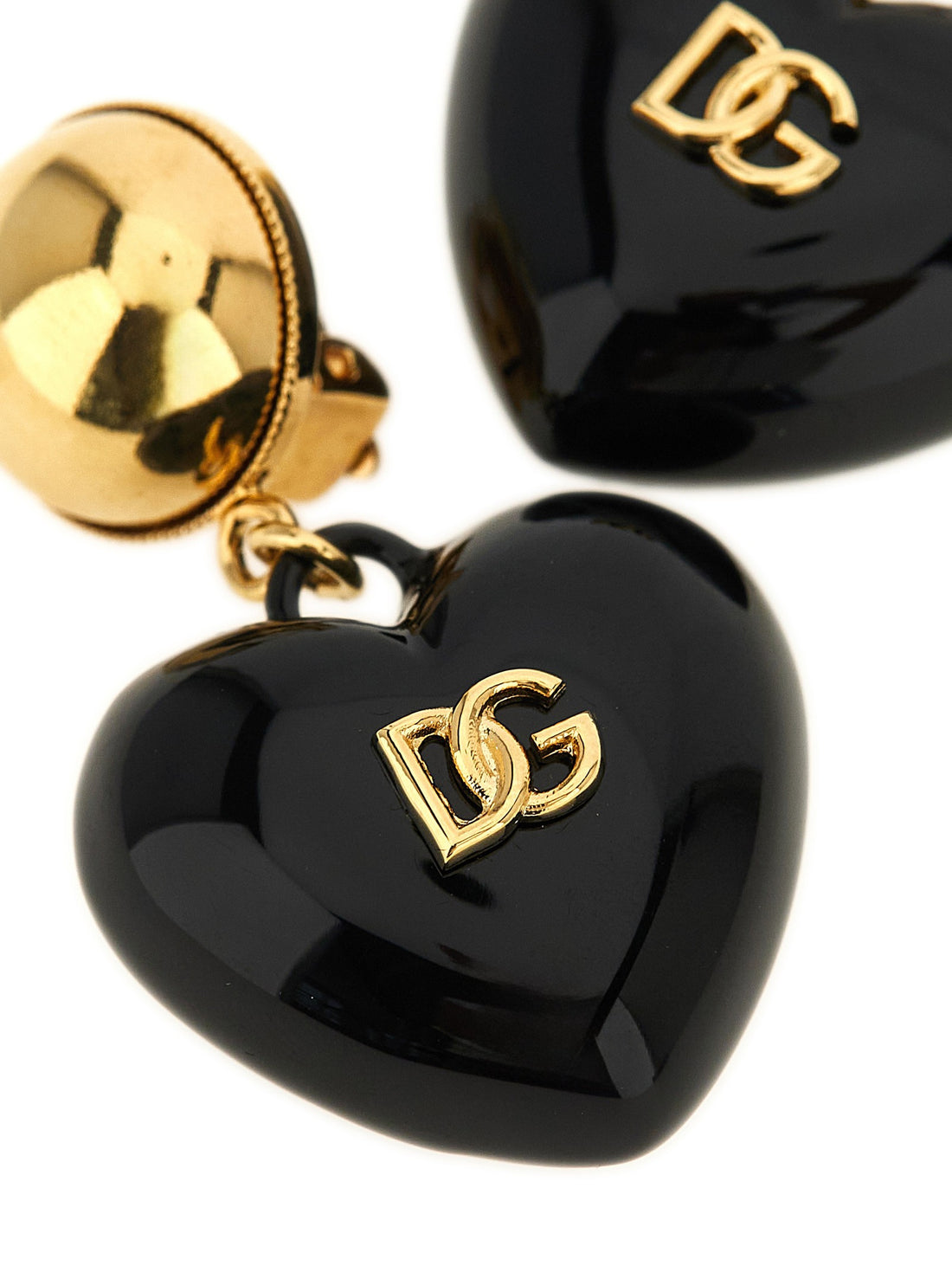 Dolce & Gabbana - DG heart earrings Black U