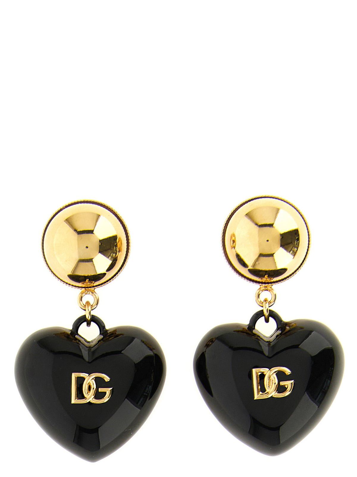 Dolce & Gabbana - DG heart earrings Black U