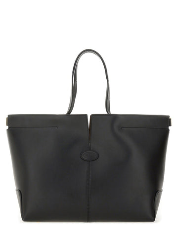 TOD'S - Di Bag Folio Medium-small Leather Bag Black UNI