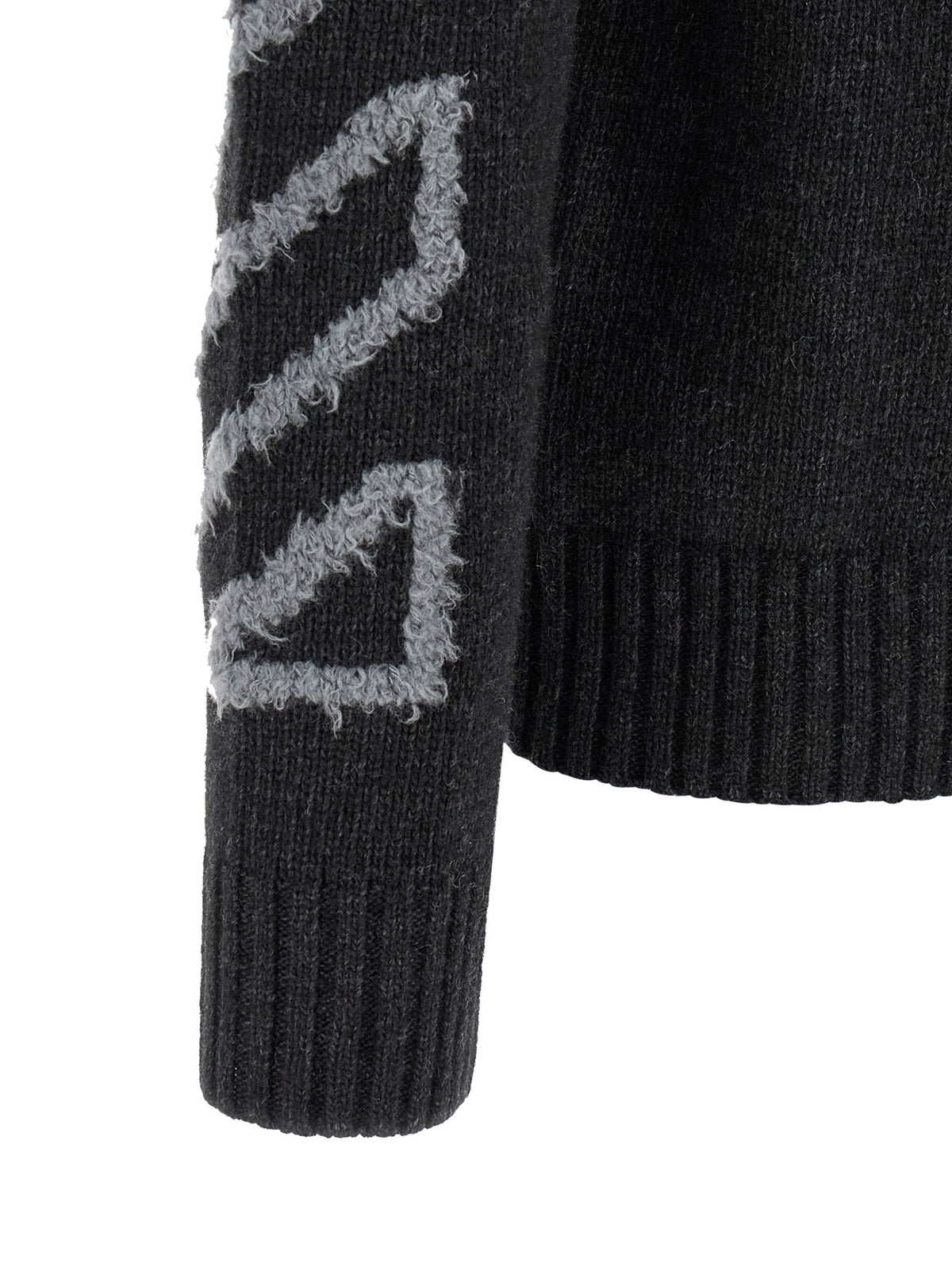 Off White - 'Diag Arrow Fuzzy' sweater with intarsia