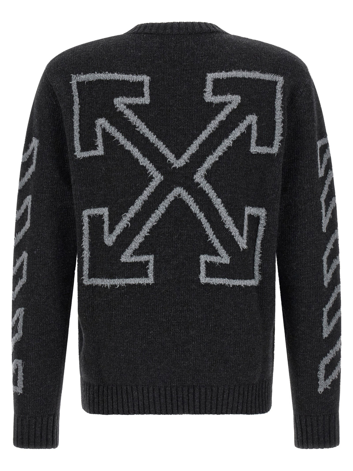 Off White - 'Diag Arrow Fuzzy' sweater with intarsia