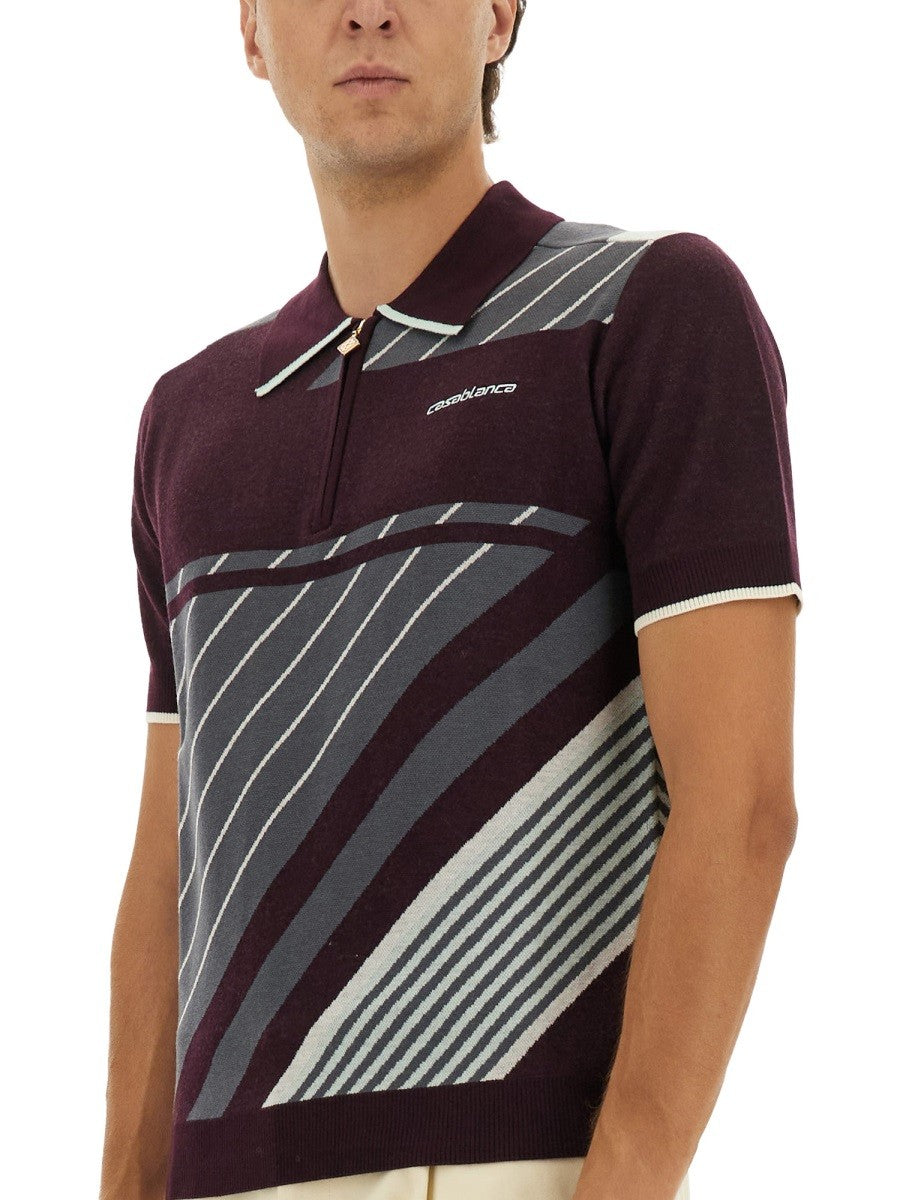 "DIAGONAL" TENNIS POLO SHIRT