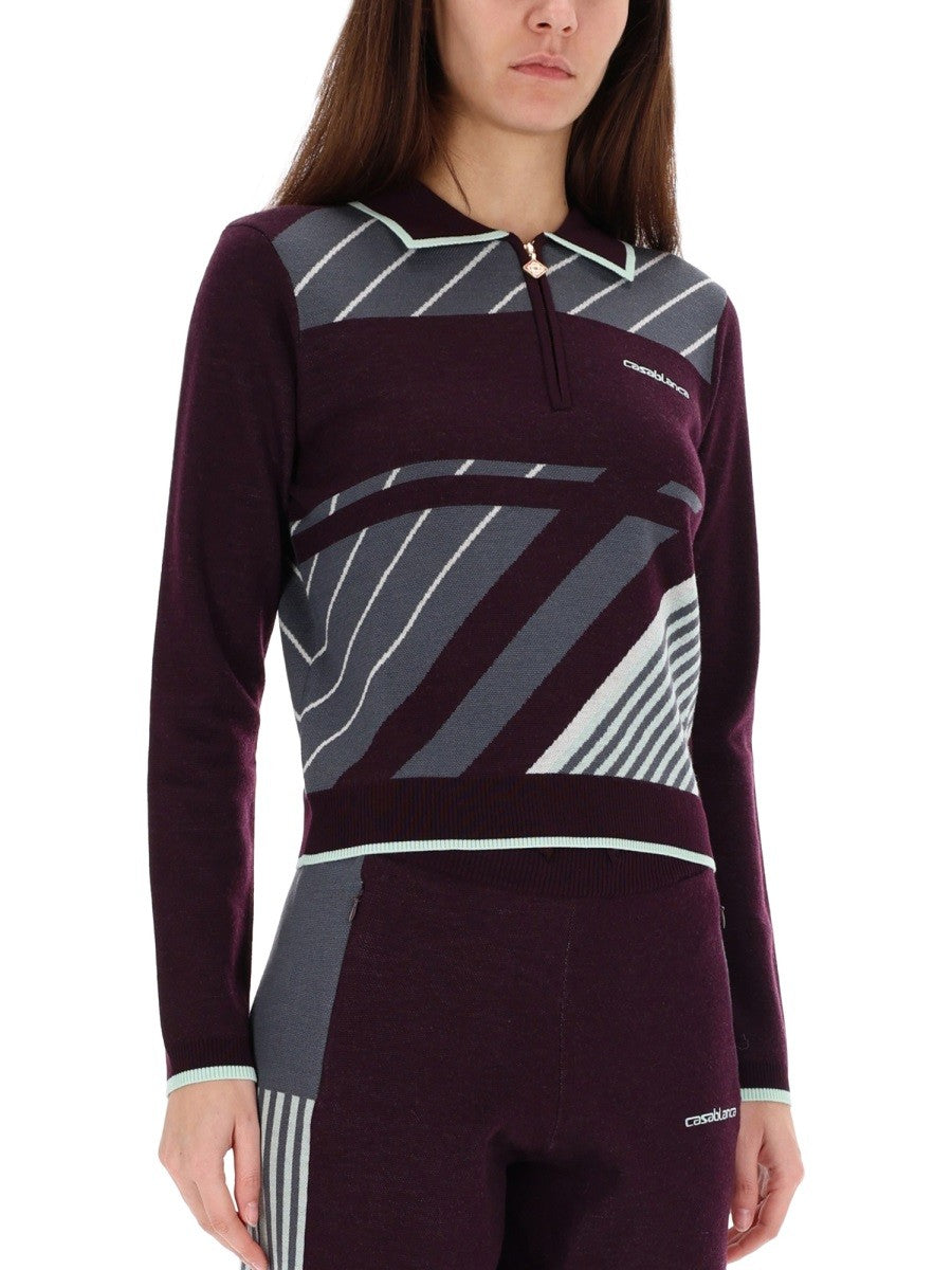 "DIAGONAL" TENNIS POLO SHIRT