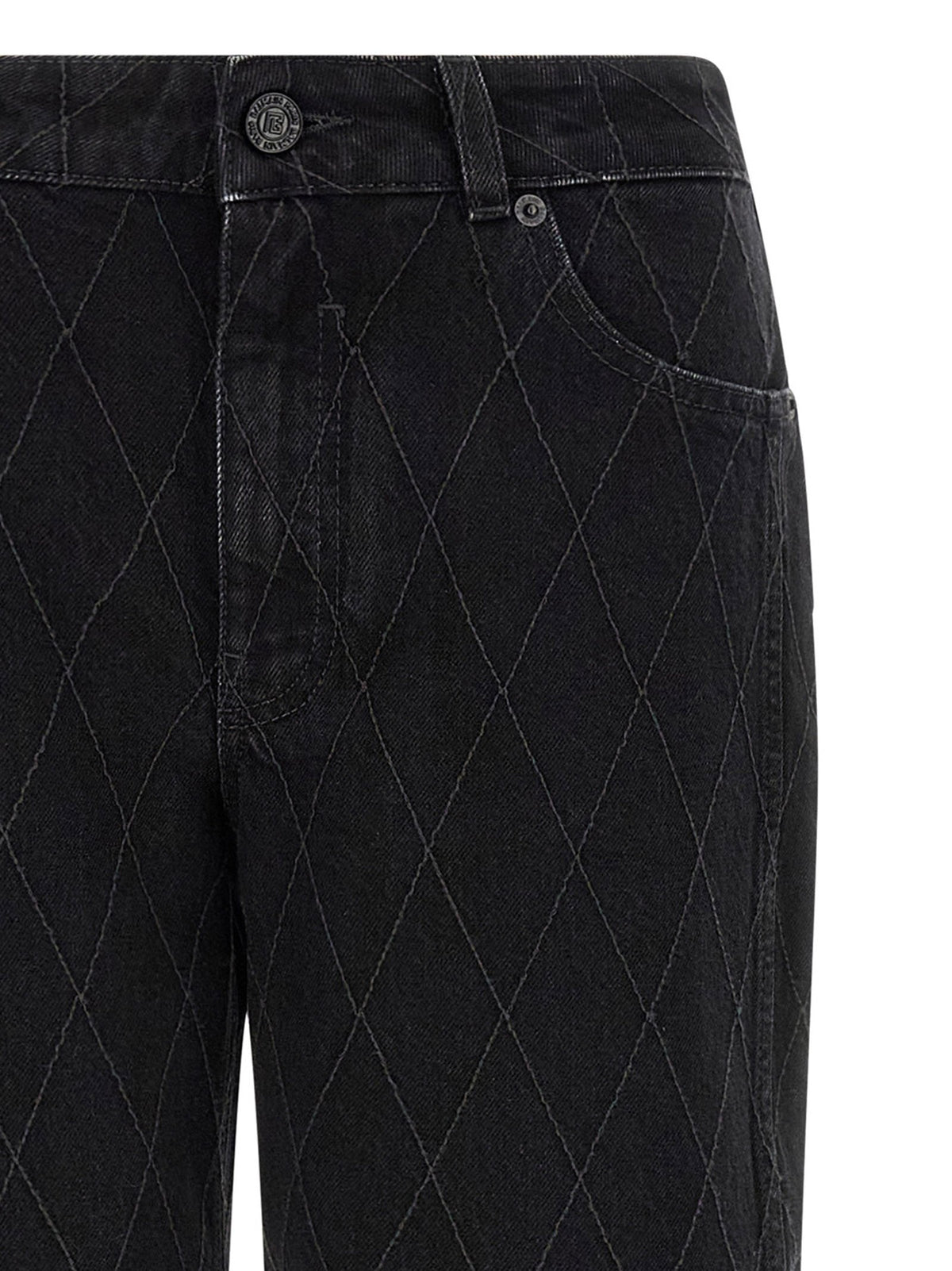 Balmain - Diamond-shaped jeans