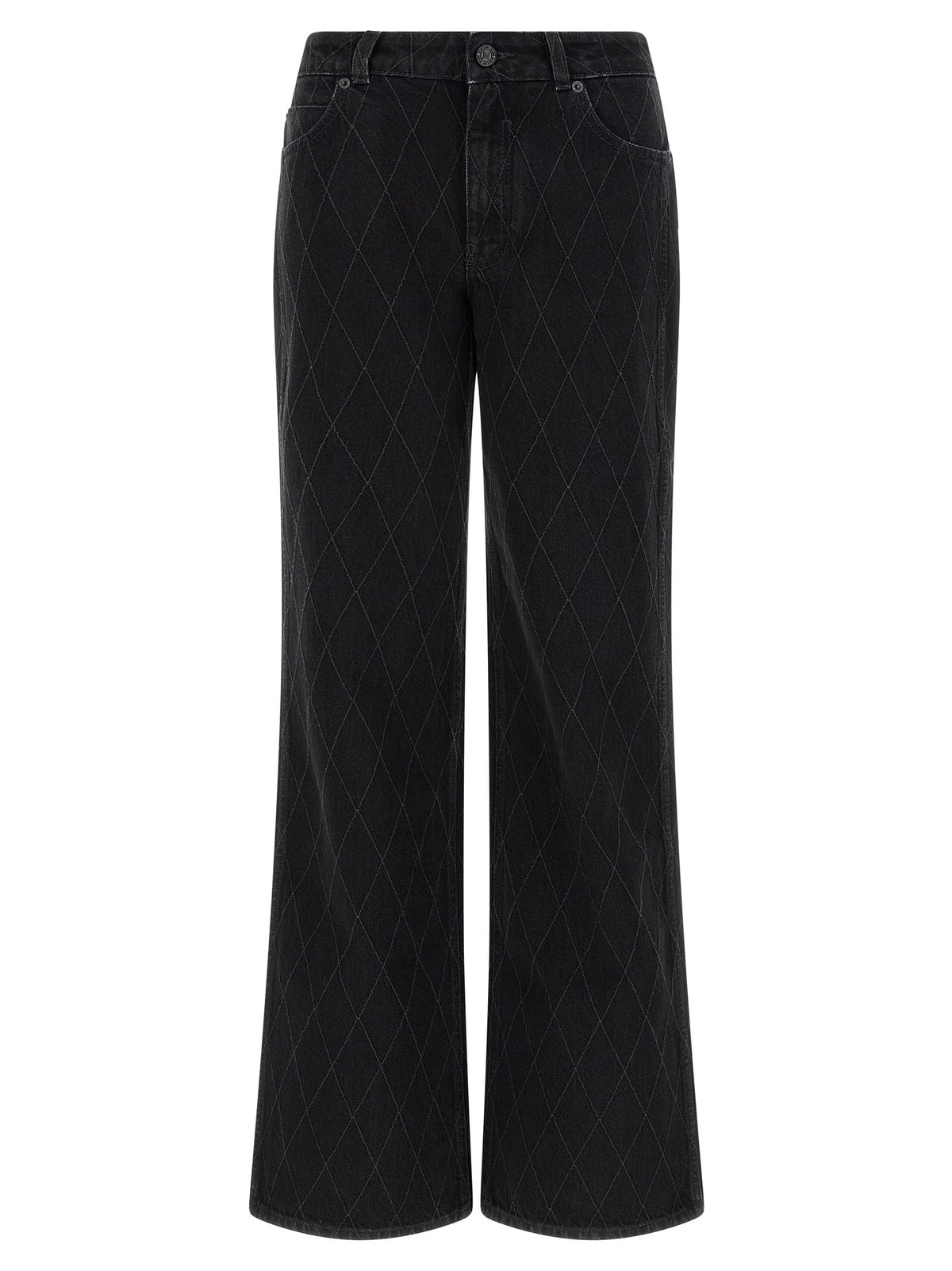Balmain - Diamond-shaped jeans Black 34 FR