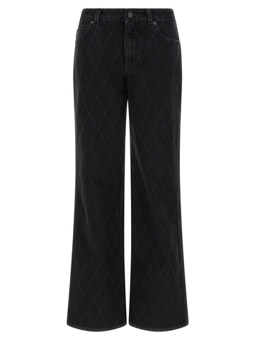 Balmain - Diamond-shaped jeans Black 34 FR
