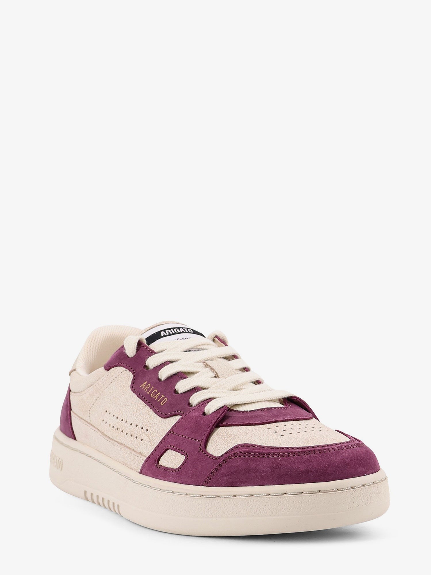 Dice Lo low-top suede and leather sneakers