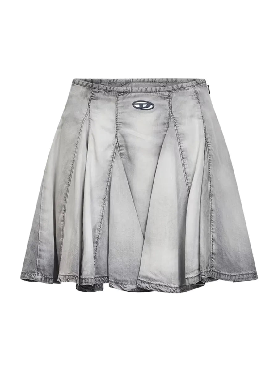 Diesel - GONNA "DE-SPIKI" diesel-DE-SPIKI-denim_skirts-front_view
