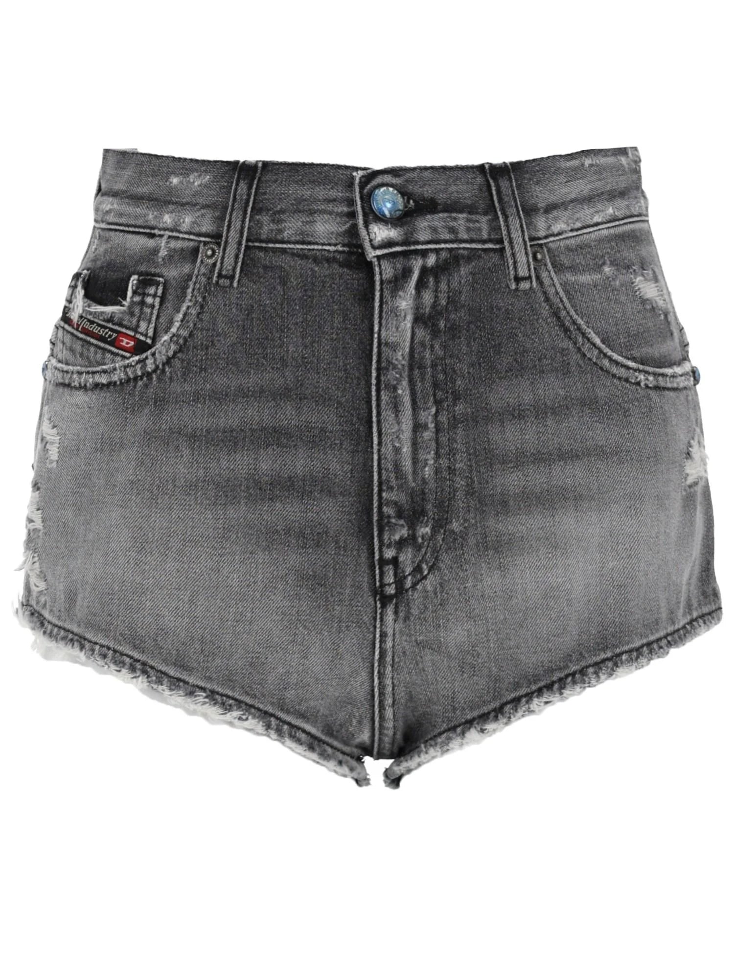 Diesel Diesel - SHORTS IN DENIM CON ORLI SFRANGIATI