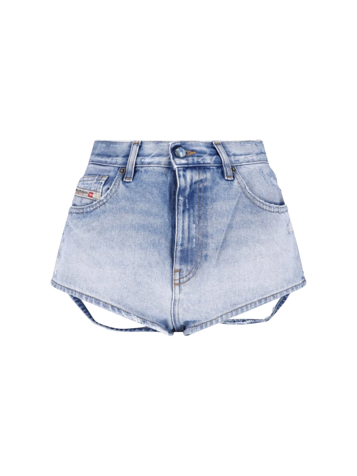 Diesel Diesel - SHORTS IN DENIM CON ORLI SFRANGIATI