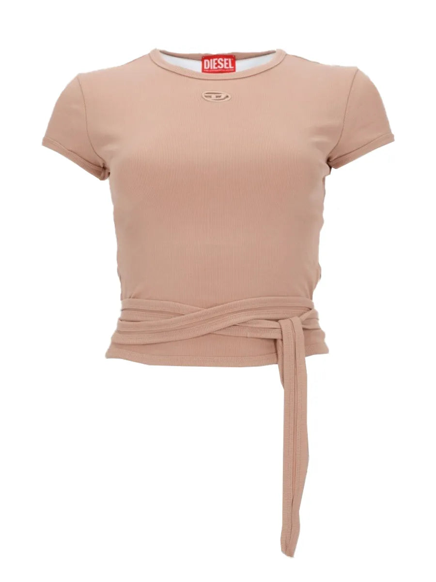 Diesel - T-SHIRT A COSTINE CON LACCI diesel_t-shirt-a-costine-con-lacci_front