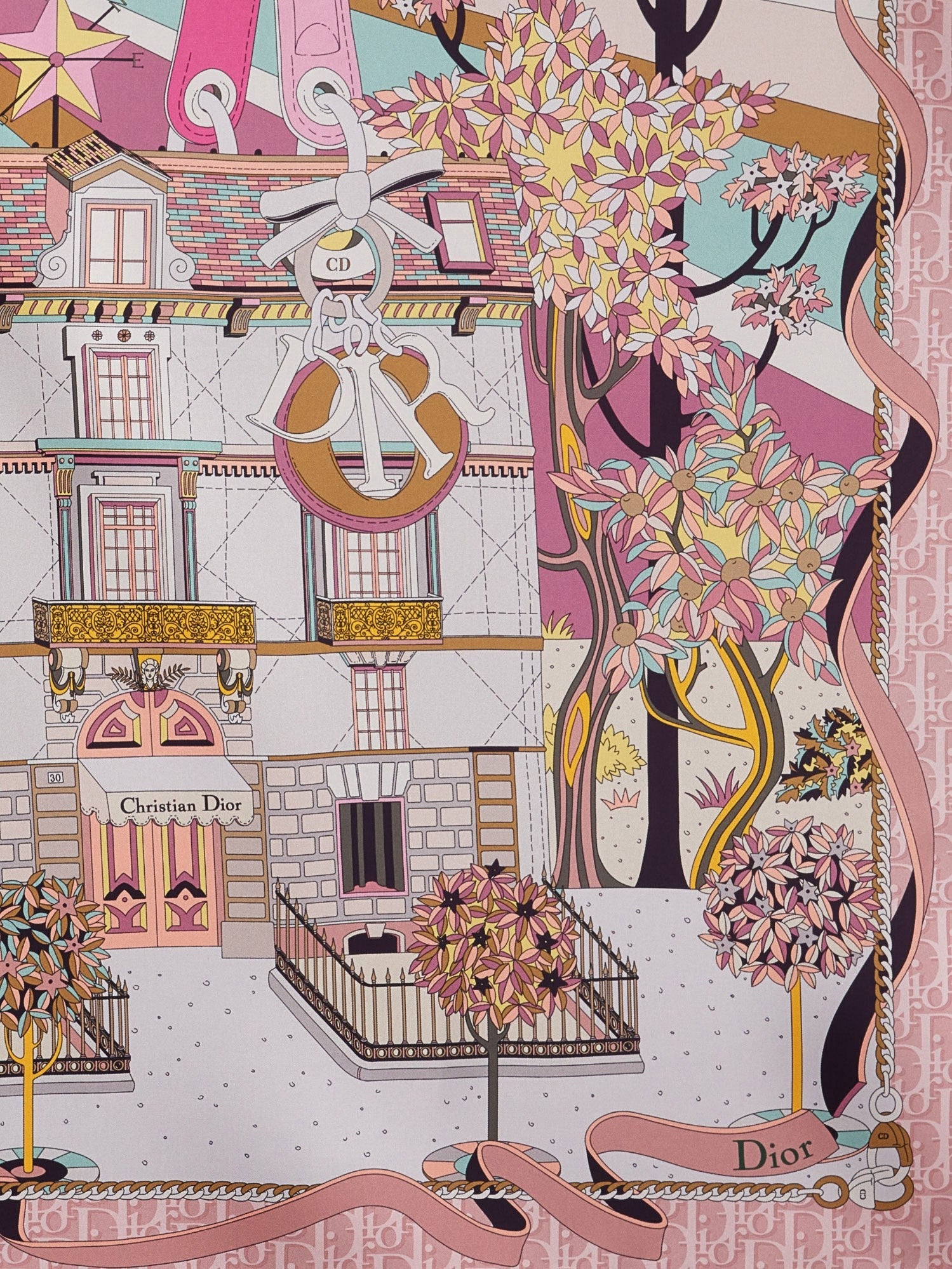 Dior Dior - Dior Avenue 90 silk foulard