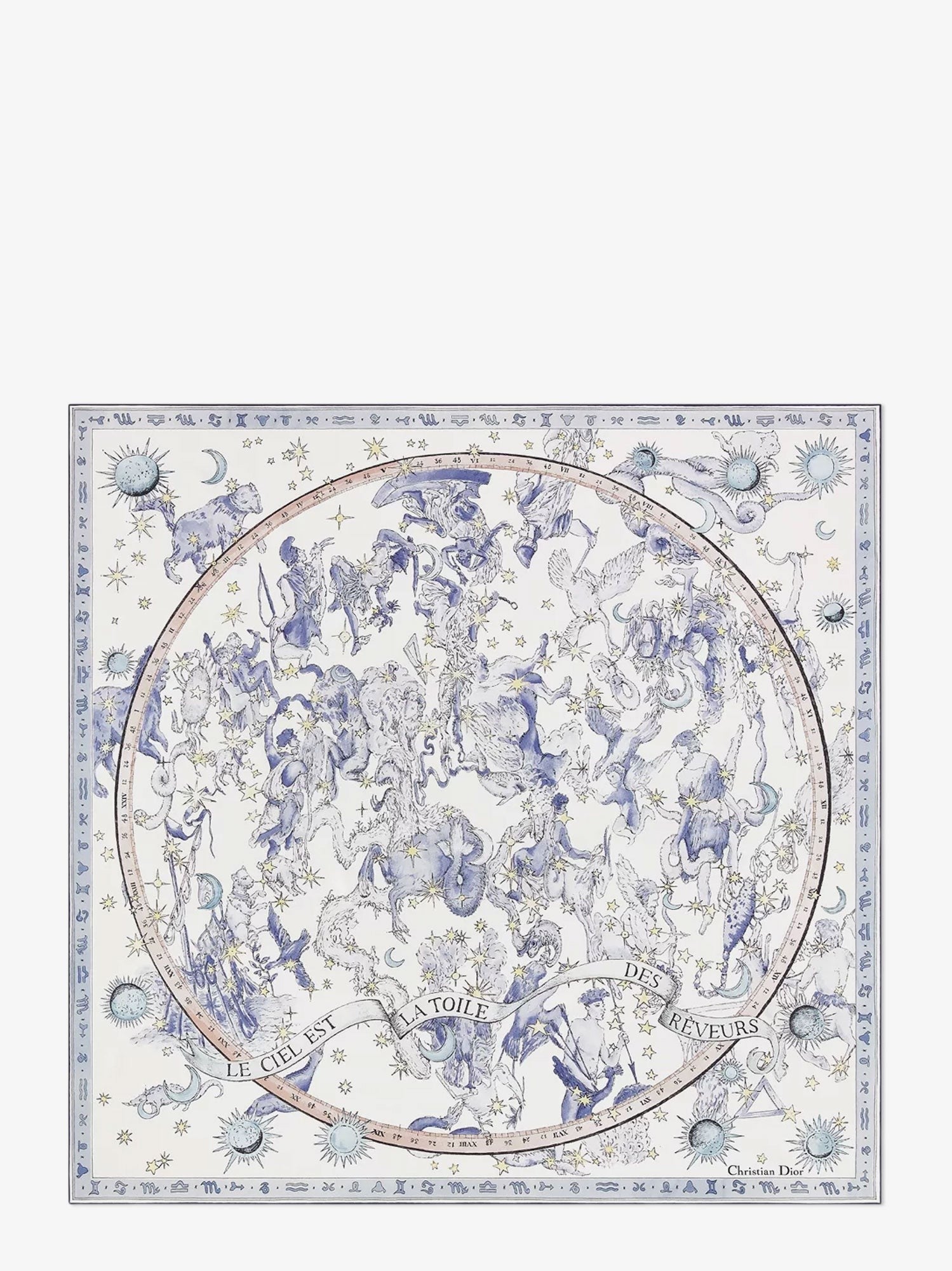 Dior Night of Dreams silk twill foulard