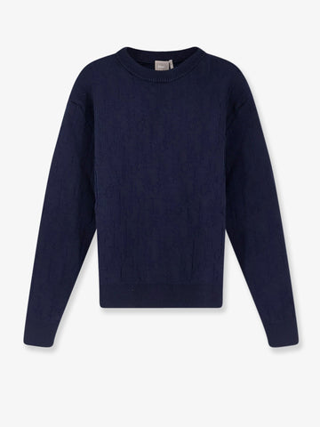 Dior Oblique cotton sweater with all-over embossed logo dior-oblique-cotton-sweater-with-all-over-embossed-logo