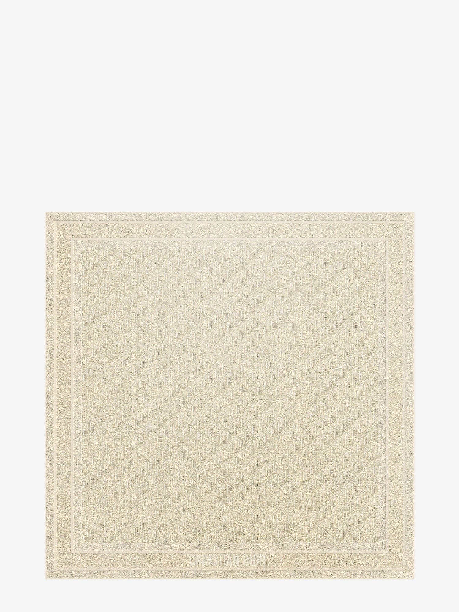 Dior Oblique Lurex silk foulard