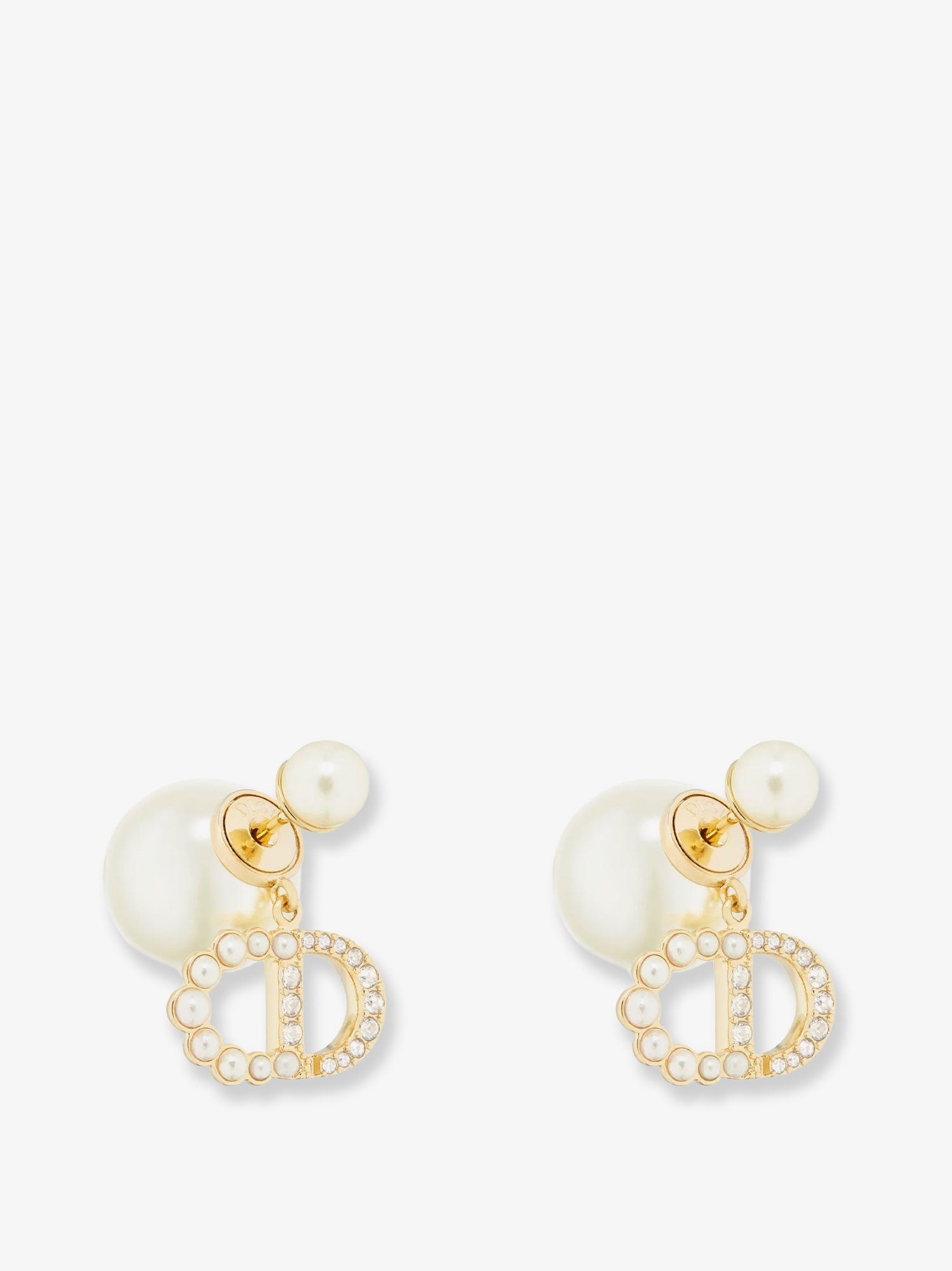 Dior Tribales metal earrings with gold finish metal