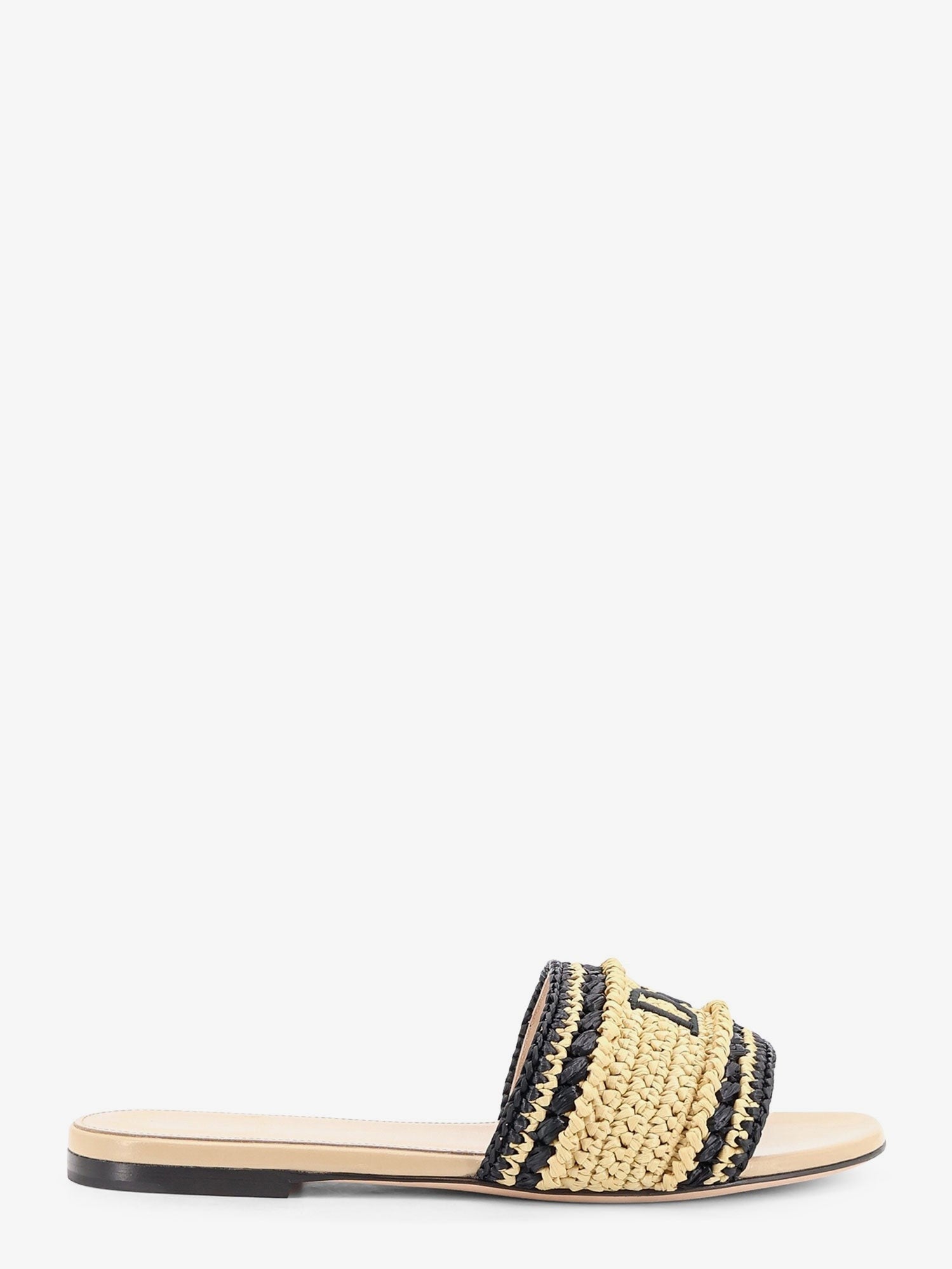Dior Dior - Dior Woven Dioriviera technical fabric and crochet raffia sandals