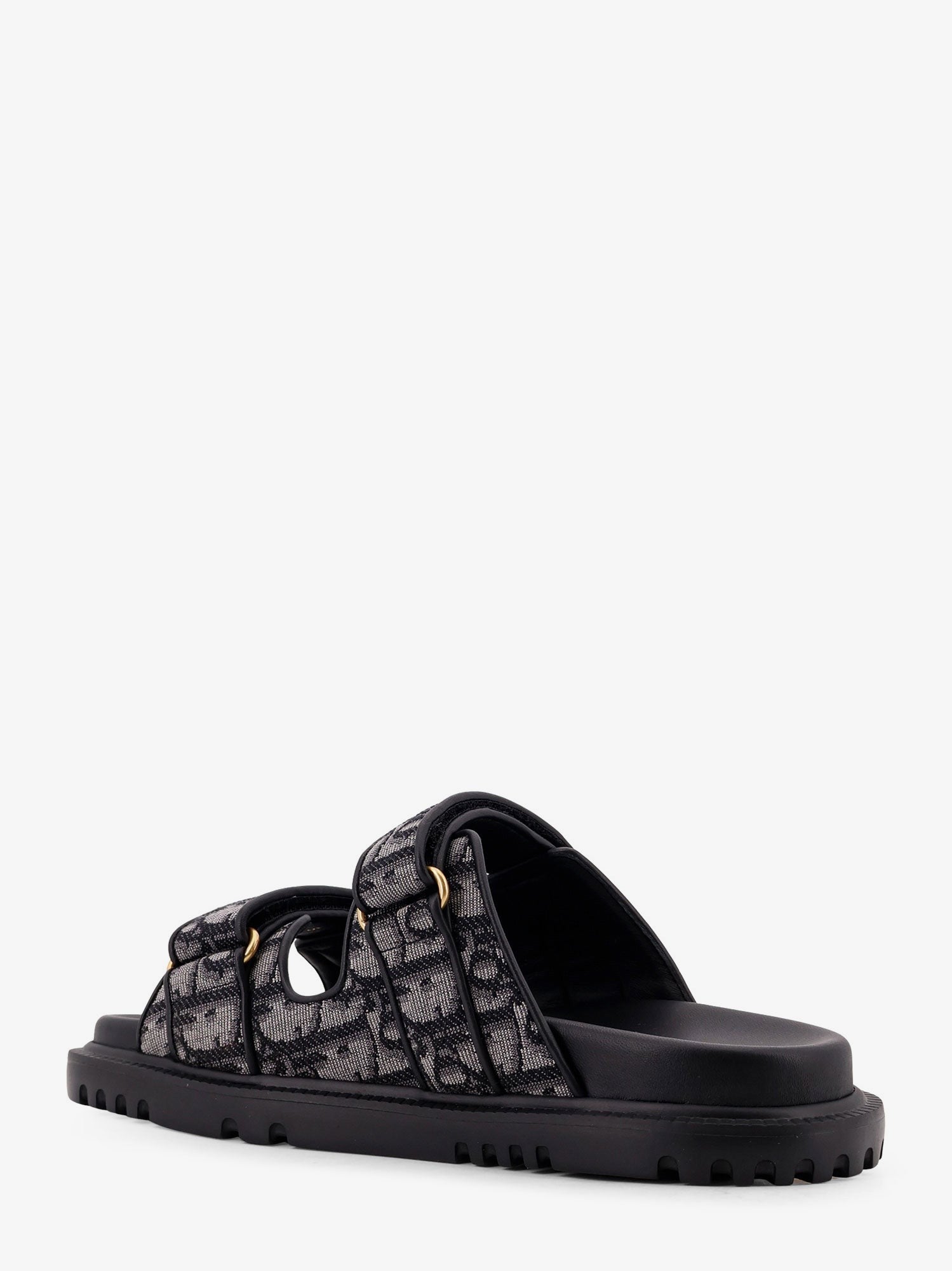 Dioract Dior Oblique jacquard fabric sandals