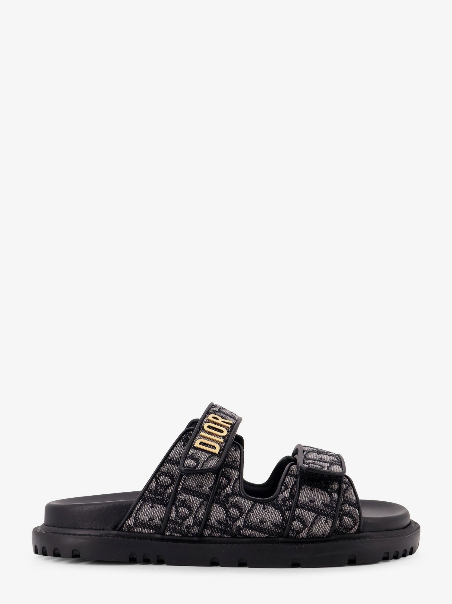 Dioract Dior Oblique jacquard fabric sandals