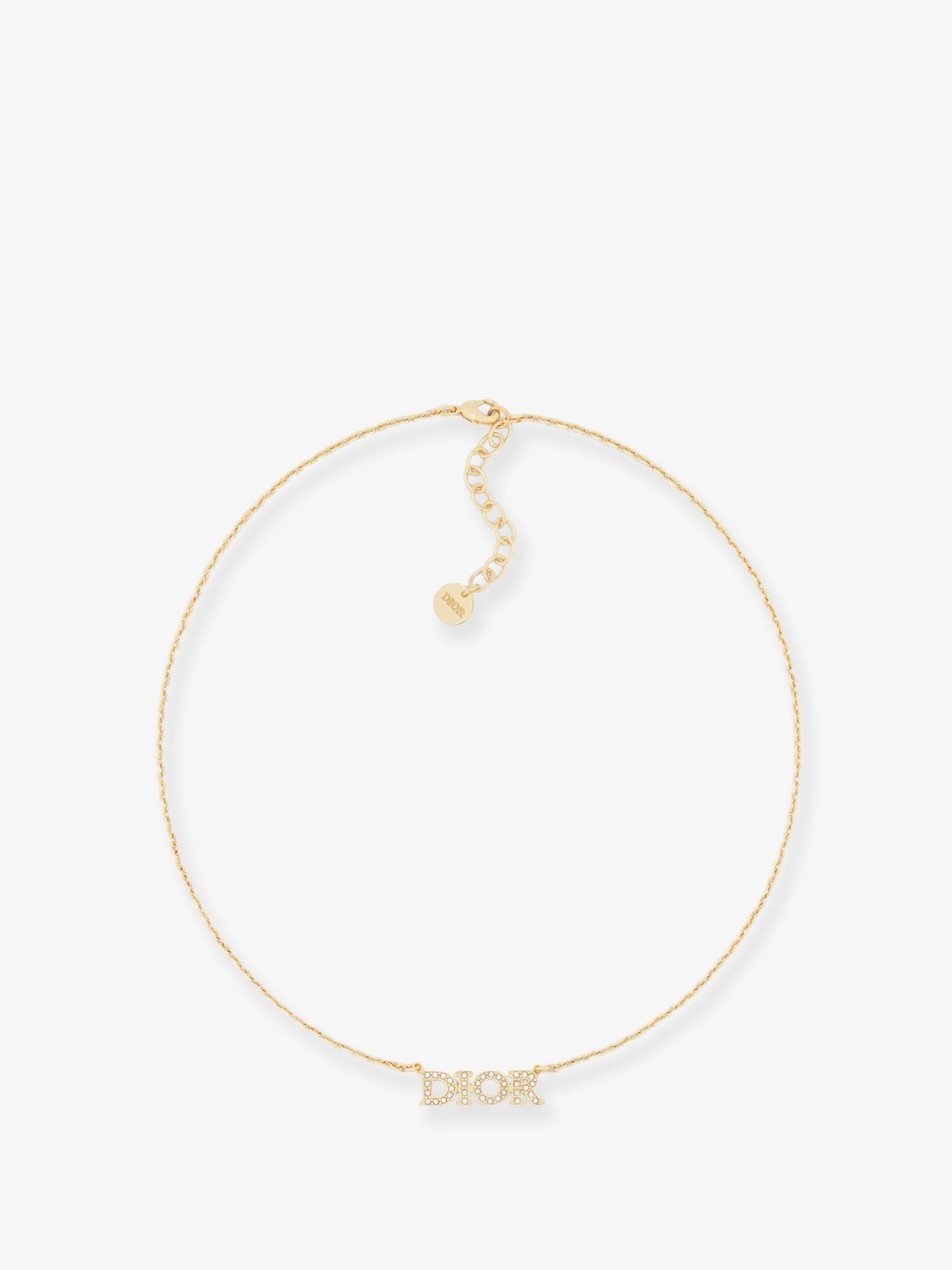 Diorevolution metal necklace with gold finishes
