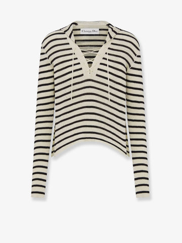 Dioriviera striped linen and silk sweater