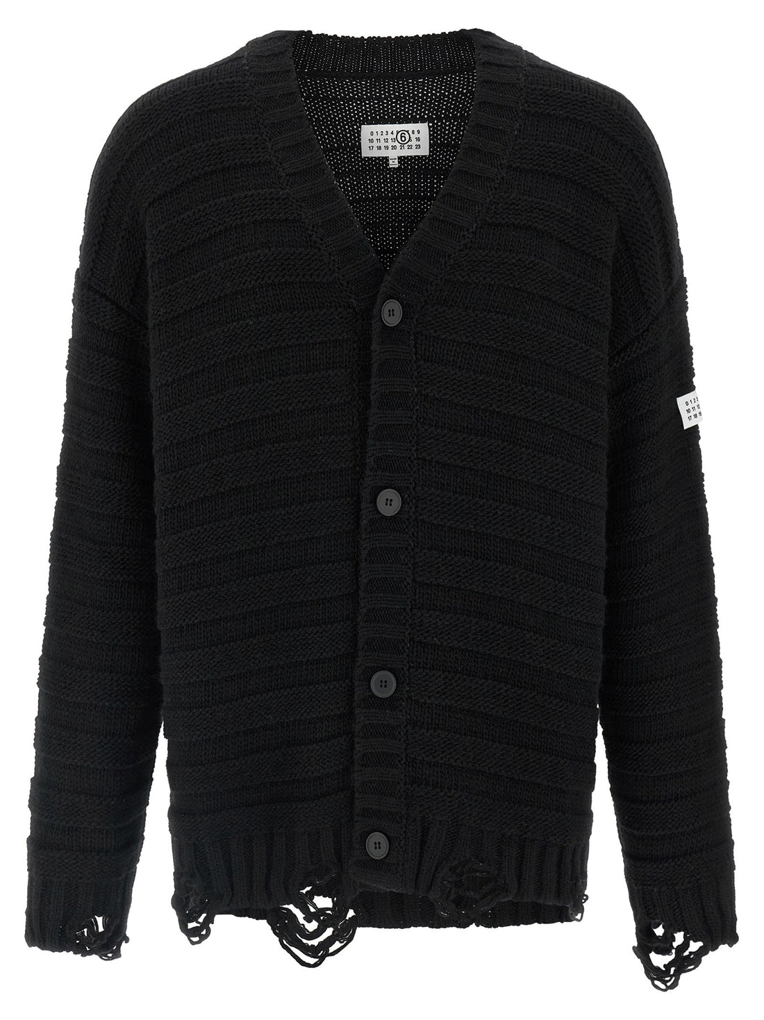 MM6 MAISON MARGIELA - Distressed wool cardigan distressed-wool-cardigan
