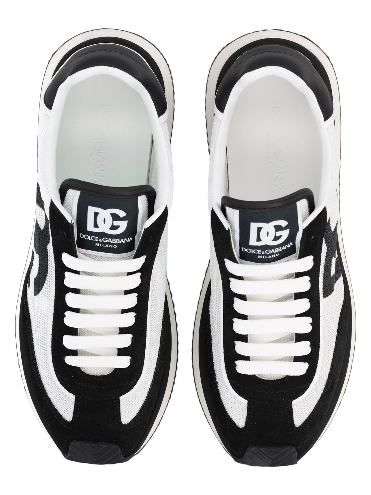Dolce & Gabbana - DG Cushion Sneakers - Black And White dolce-gabbana-dg-cushion-sneakers-black-white-top-jpg