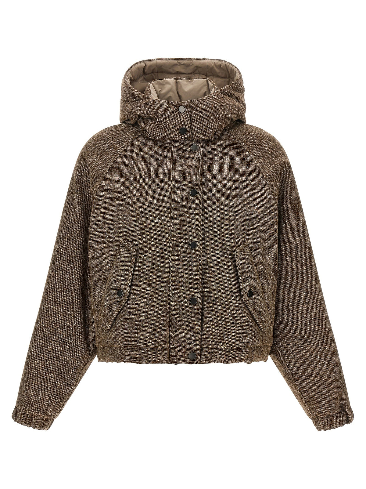 Brunello Cucinelli - Donegal tweed down jacket