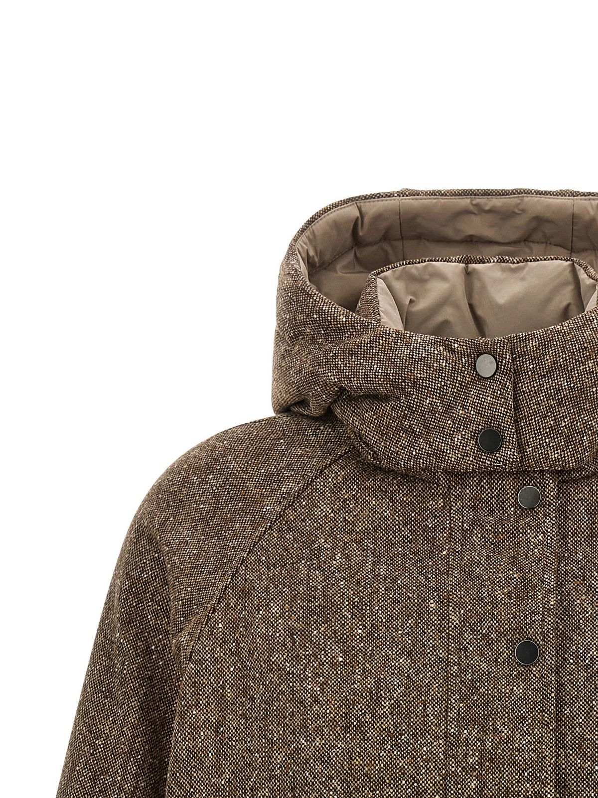 Brunello Cucinelli - Donegal tweed down jacket