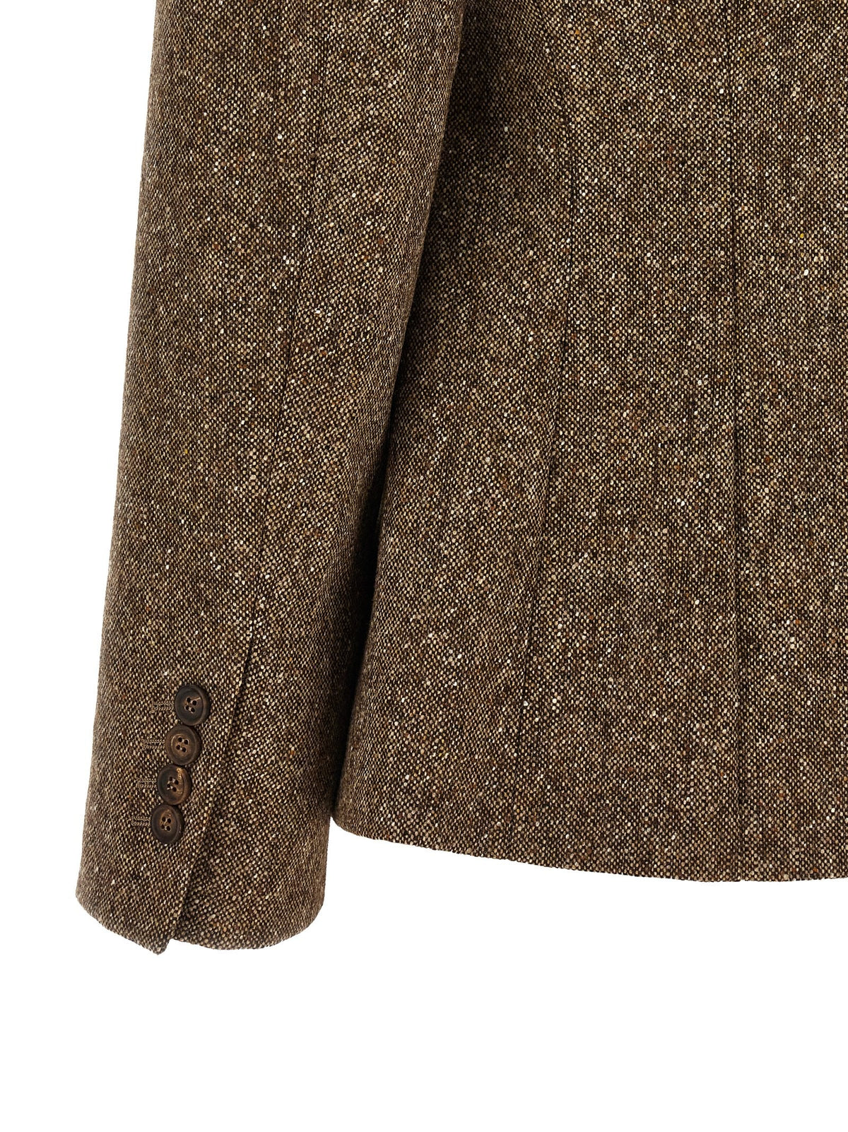 Brunello Cucinelli - Donegal wool double-breasted blazer