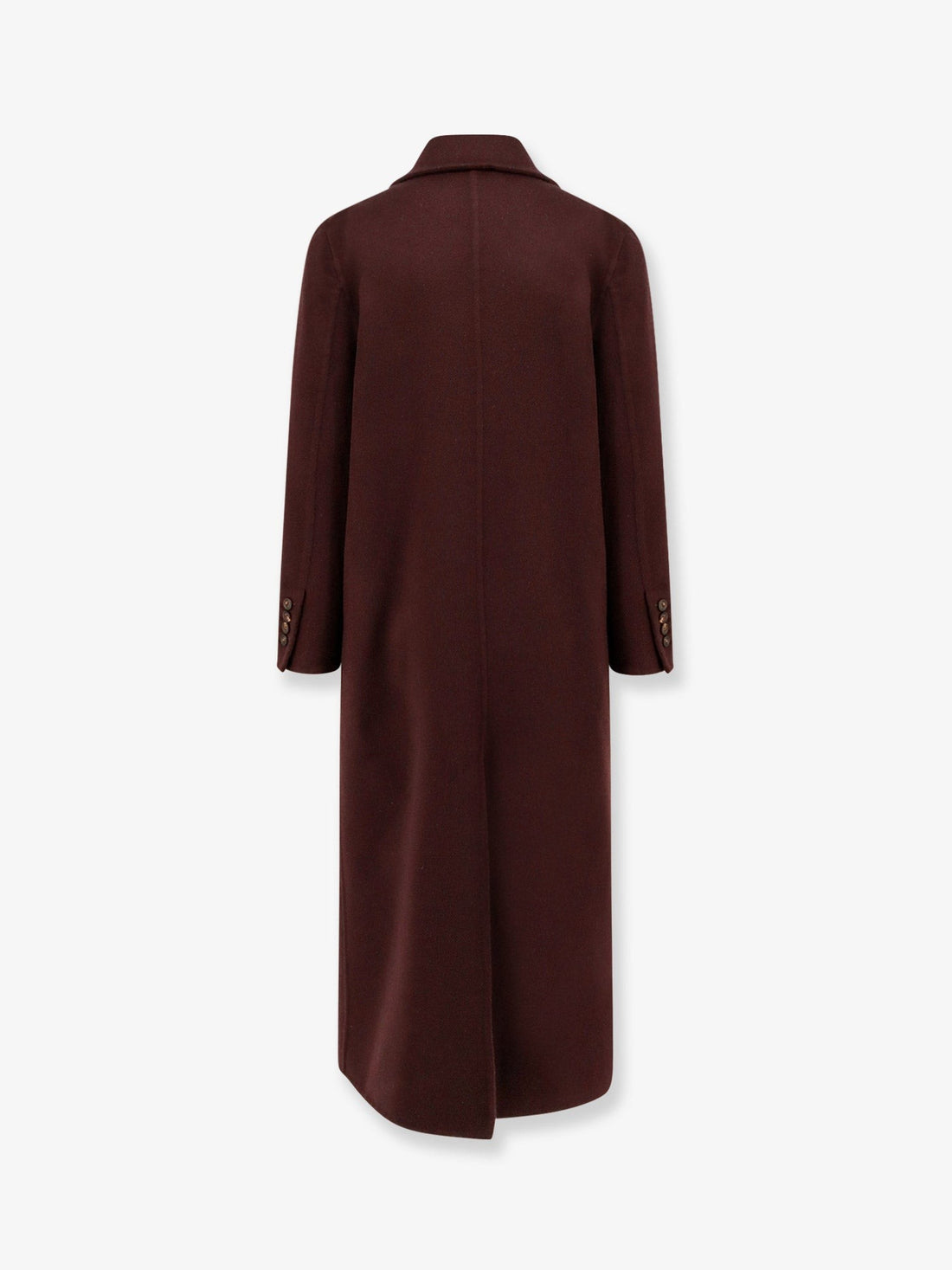 Double-breasted cashmere coat