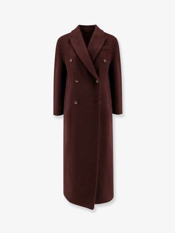 Double-breasted cashmere coat