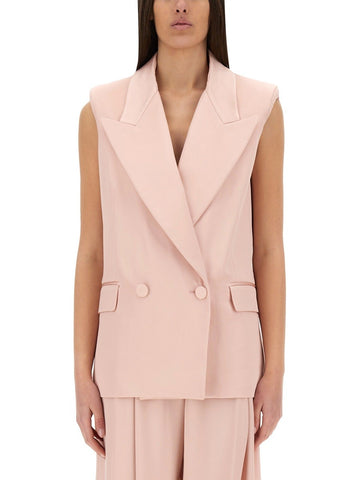 NINA RICCI - DOUBLE-BREASTED SLEEVELESS JACKET