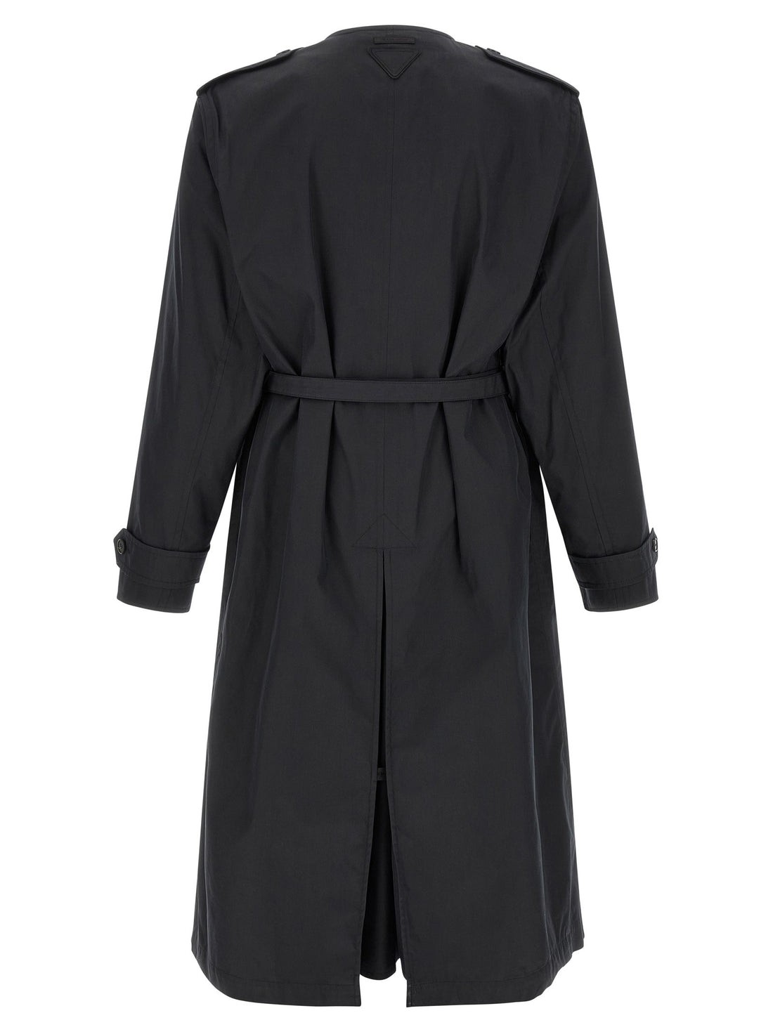 PRADA - Double-breasted trench coat Black