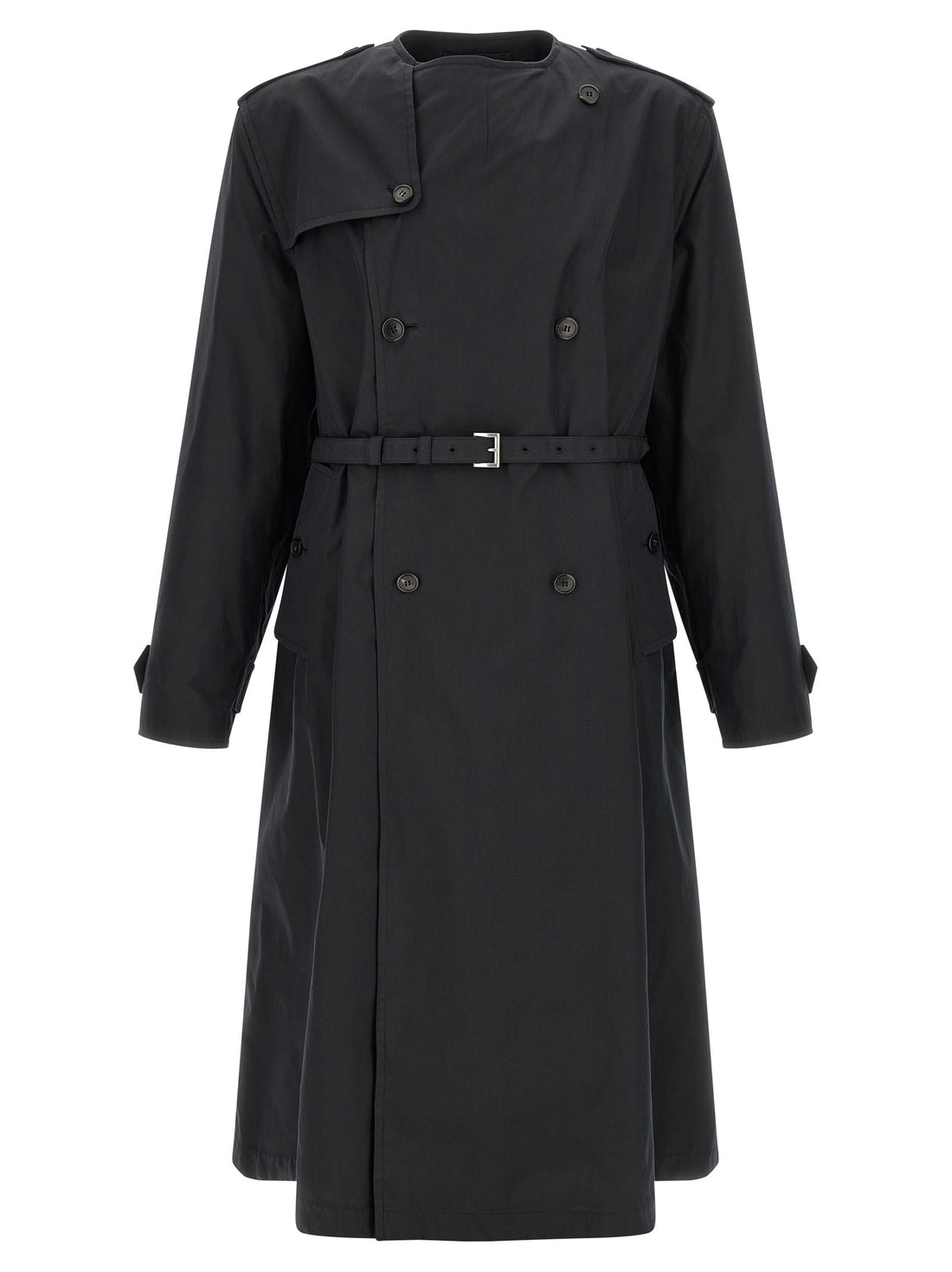 PRADA - Double-breasted trench coat Black