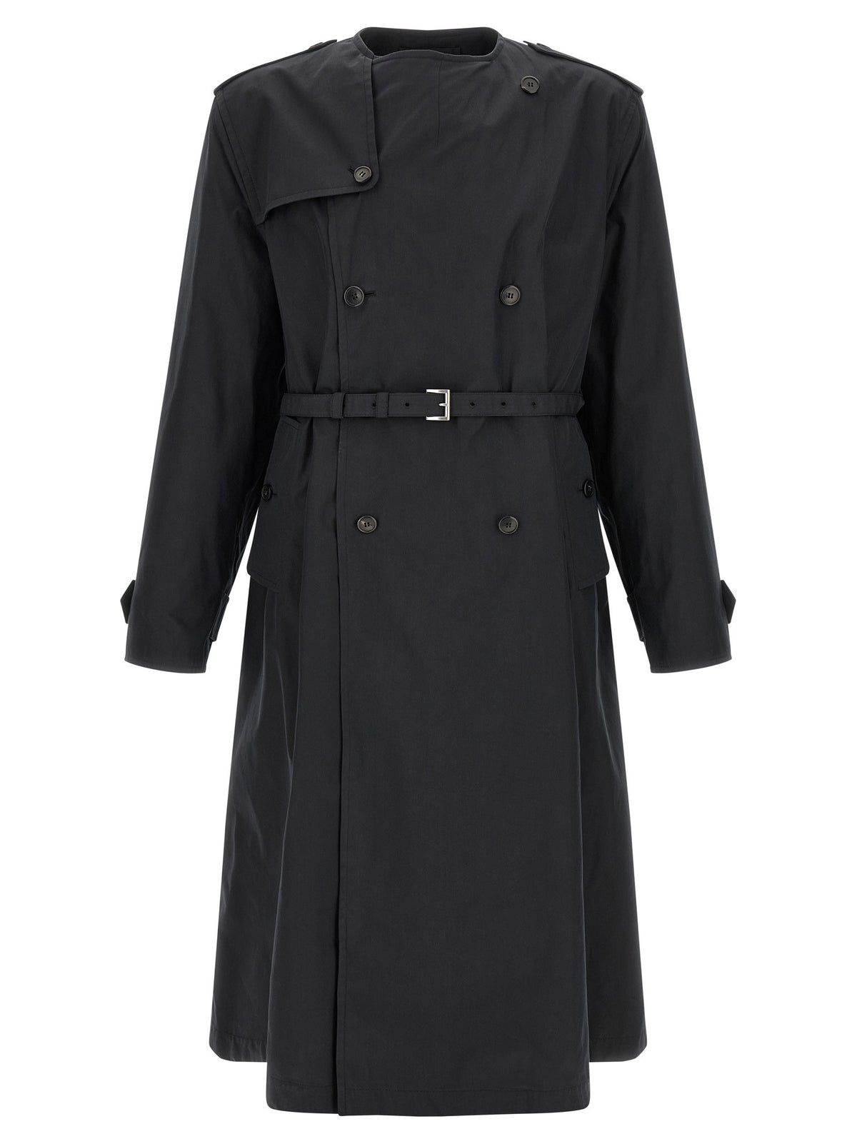 PRADA - Double-breasted trench coat Black
