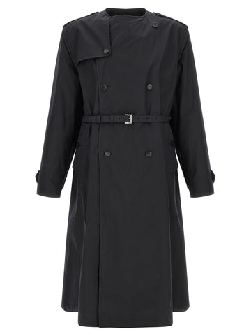 PRADA - Double-breasted trench coat Black