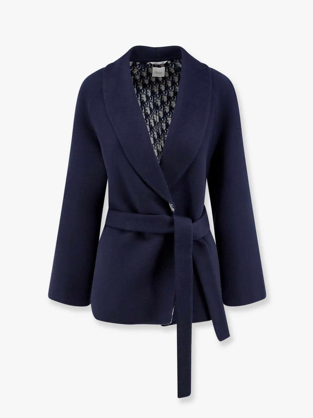 Dior Double-breasted virgin wool and silk caban