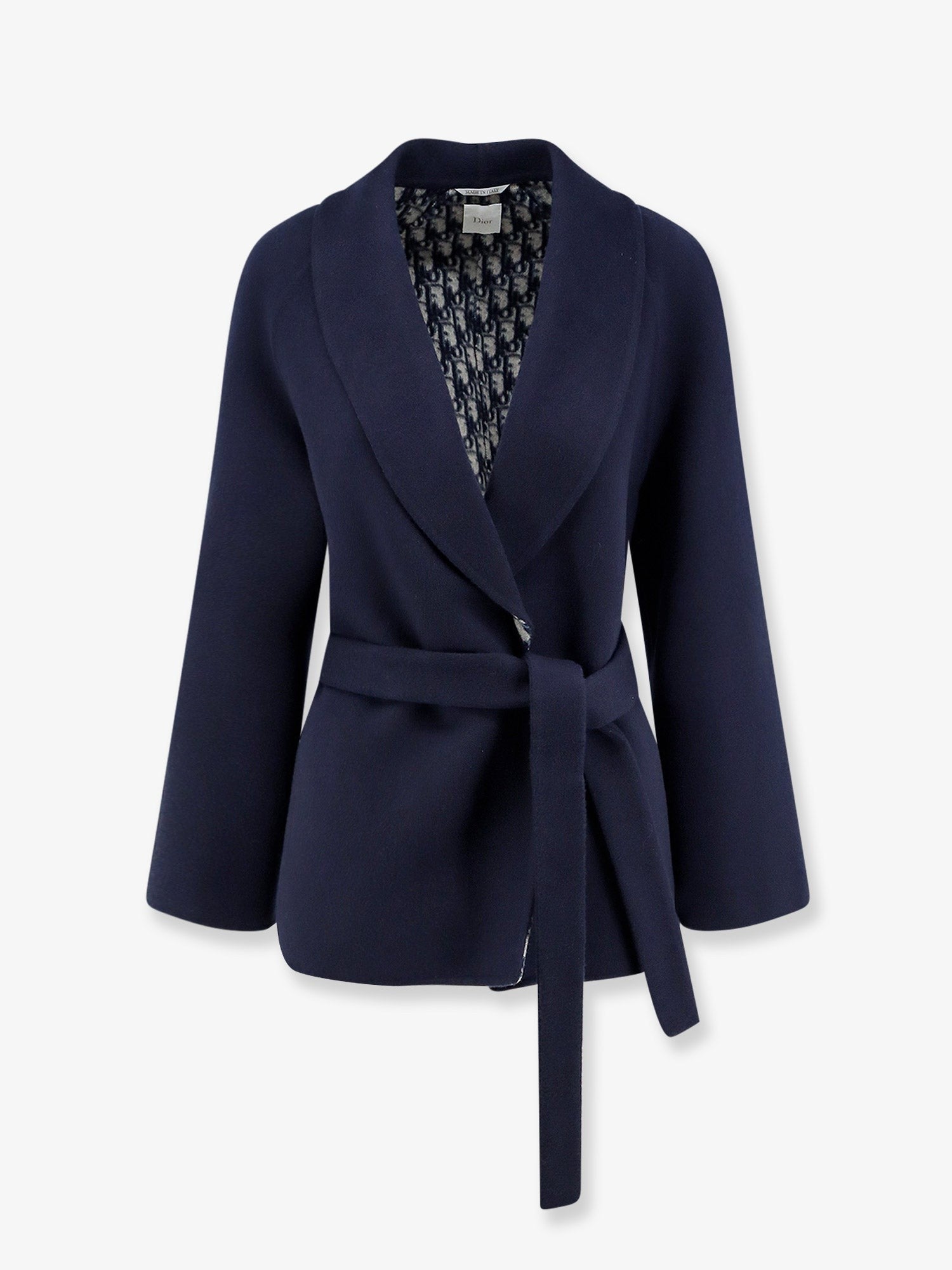Dior Double-breasted virgin wool and silk caban