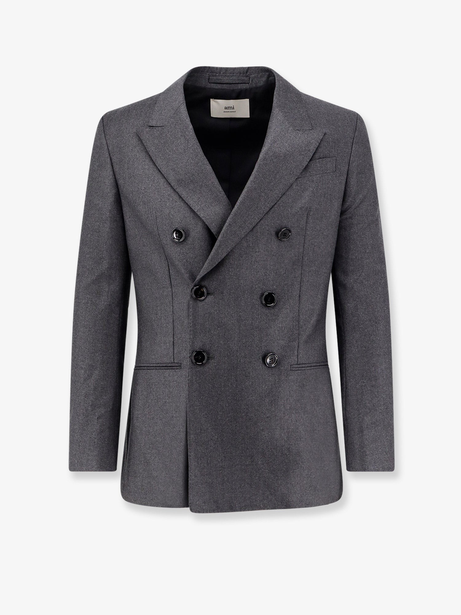 Double-breasted virgin wool blazer