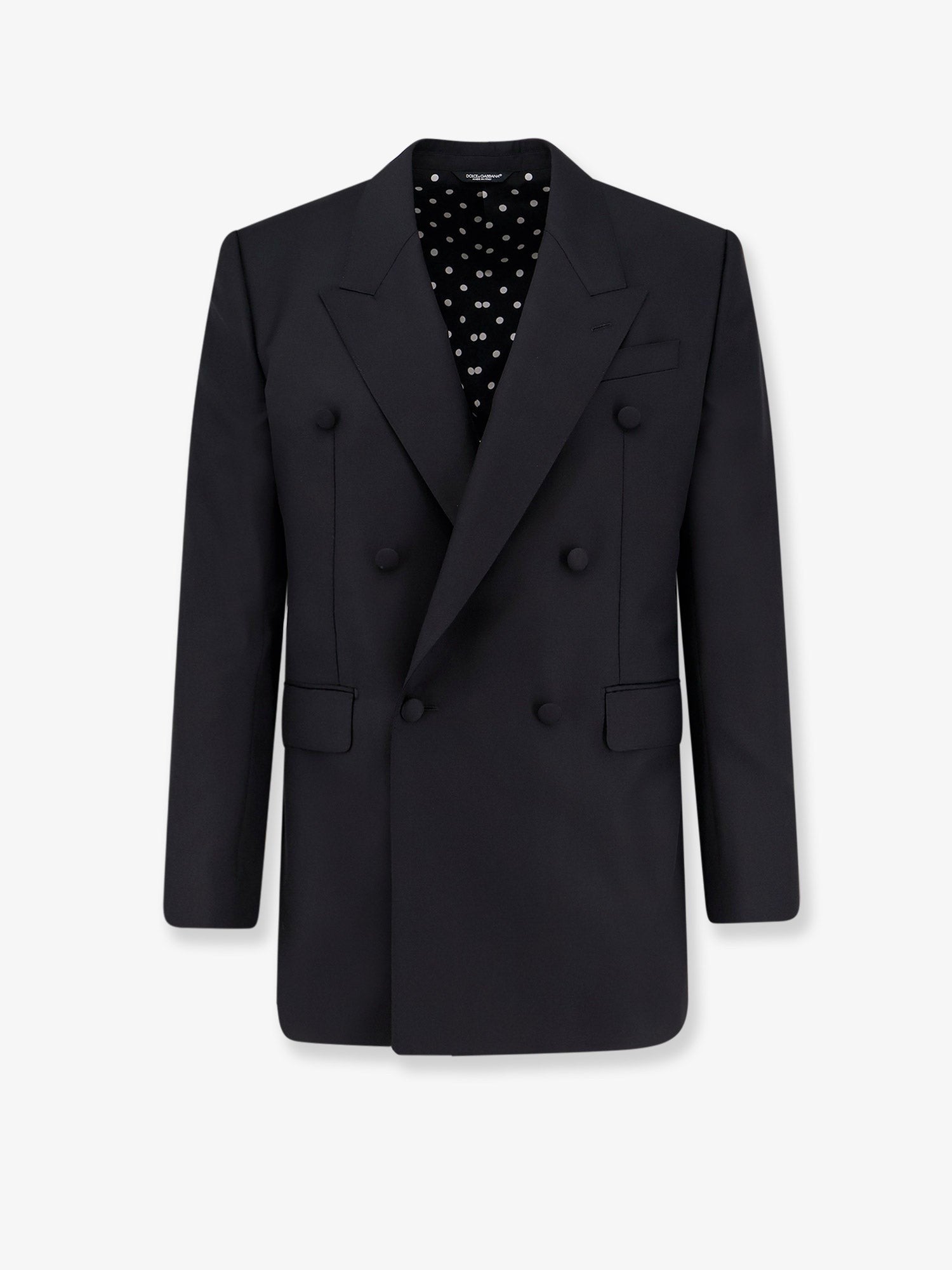 Double-breasted virgin wool blazer