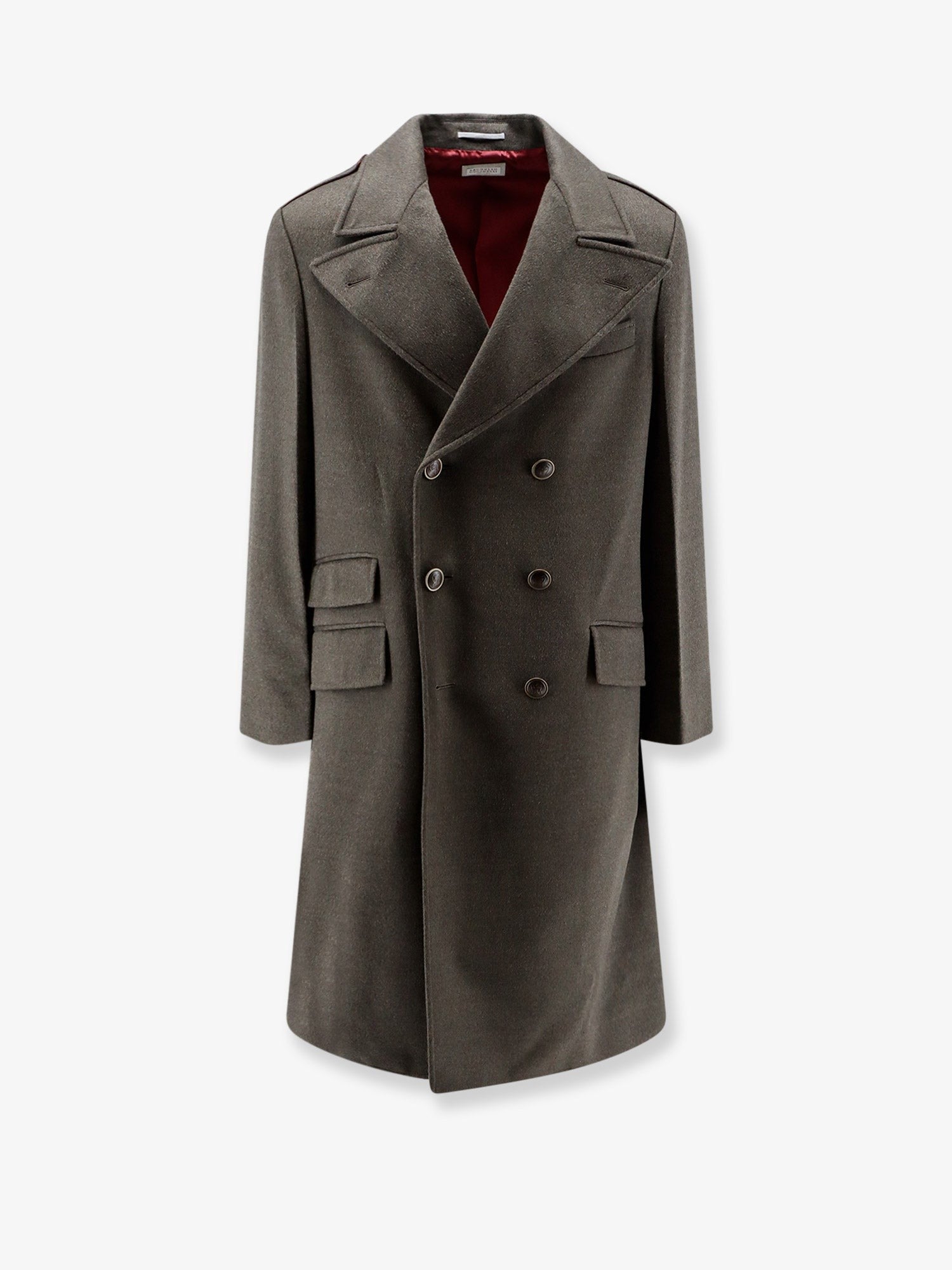 Brunello Cucinelli - Double-breasted virgin wool coat