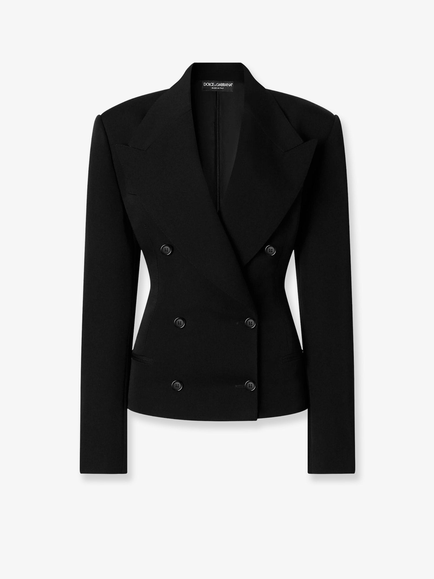 Dolce & Gabbana Double-breasted virgin wool gabardine blazer