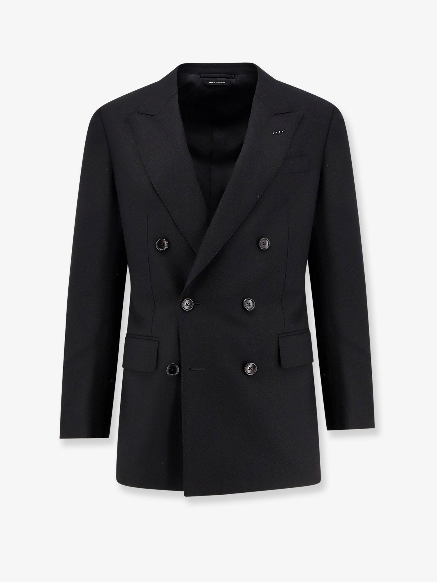 Double-breasted wool blazer