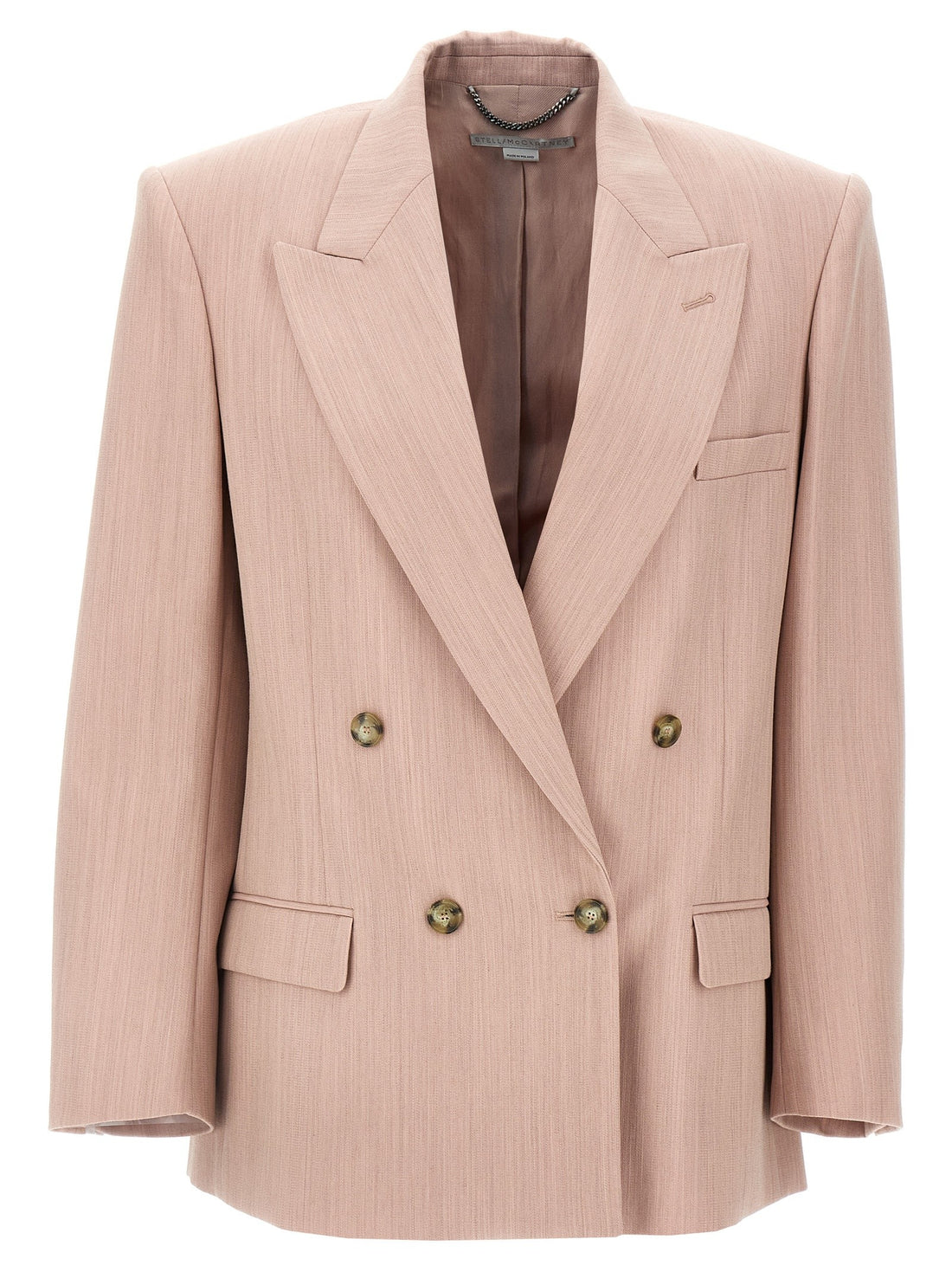 stella mccartney - Double-breasted wool blazer Pink 38 IT